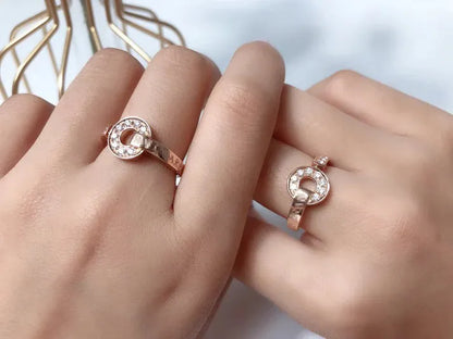 Pomuse DREAM RING DIAMOND PINK GOLD