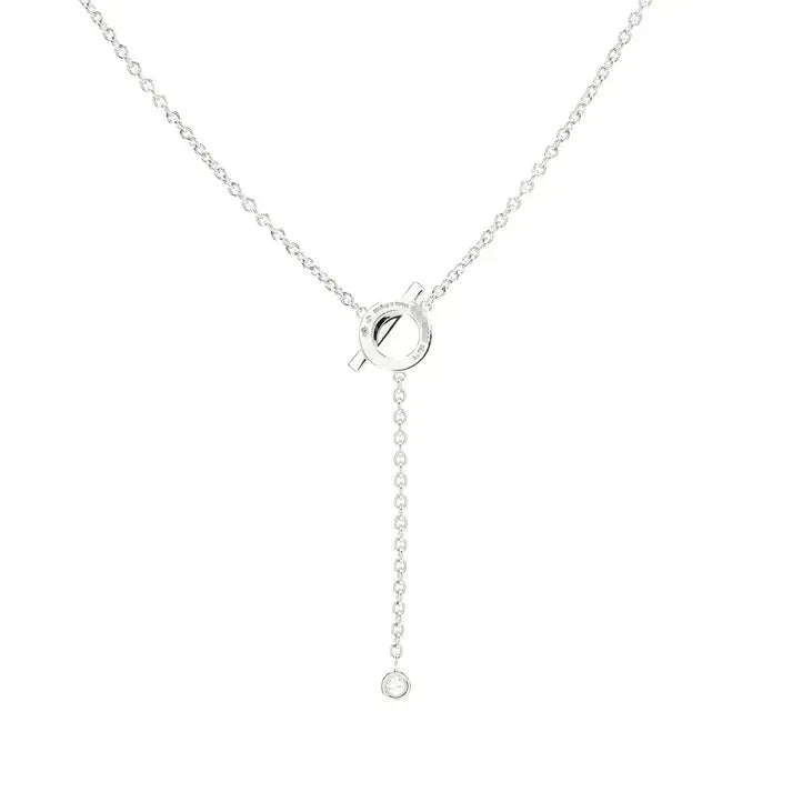 Pomuse FINESSE SILVER DIAMOND NECKLACE