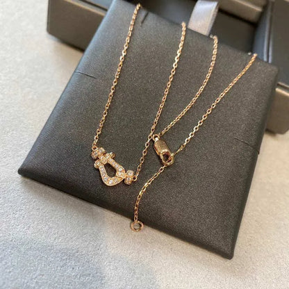 Pomuse FORCE 10 DIAMOND PINK GOLD NECKLACE MINI MODEL