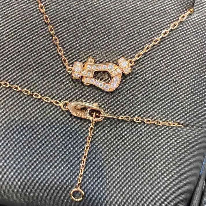 Pomuse FORCE 10 DIAMOND PINK GOLD NECKLACE MINI MODEL