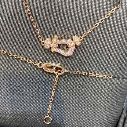 Pomuse FORCE 10 DIAMOND PINK GOLD NECKLACE MINI MODEL