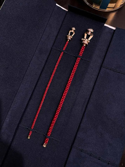 Pomuse FORCE 10 HALF DIAMOND PINK GOLD RED CORDERI LARGE AND MEDIUM MODEL