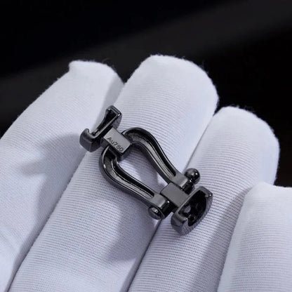 Pomuse FORCE LARGE SERIES HORSESHOE BLACK SAMURAI BRACELET