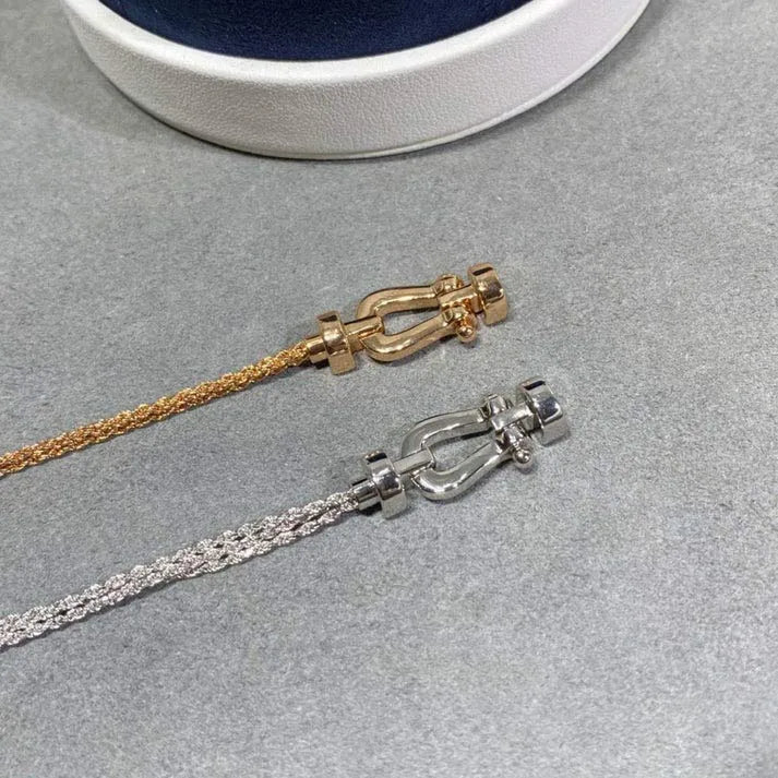 Pomuse FORCE SMALL HORSESHOE  DIAMOND CHAIN ROPE BRACELET