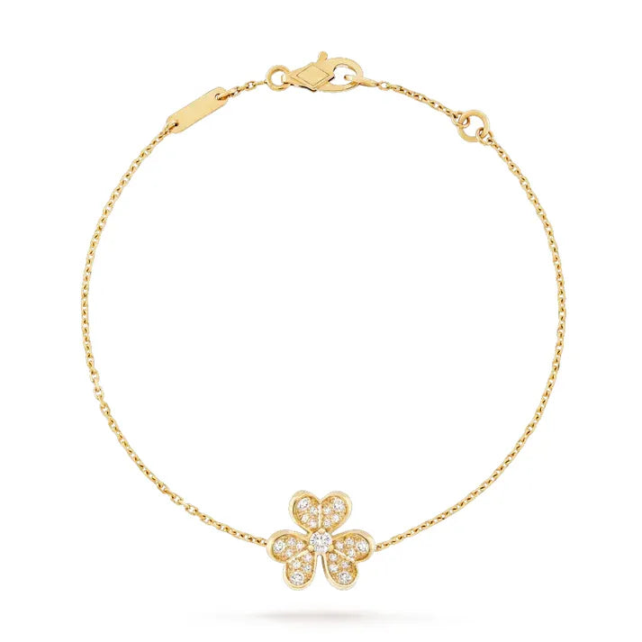 Pomuse FRIVOLE GOLD FLOWER DIAMOND BRACELET