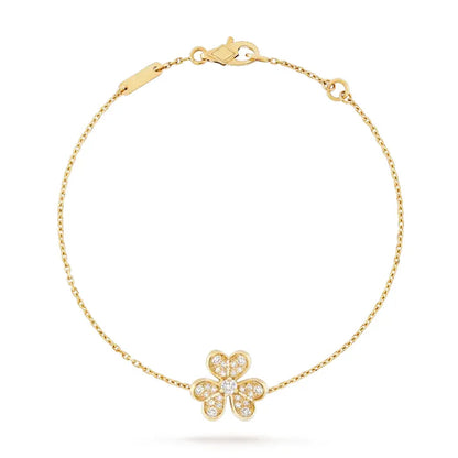Pomuse FRIVOLE GOLD FLOWER DIAMOND BRACELET
