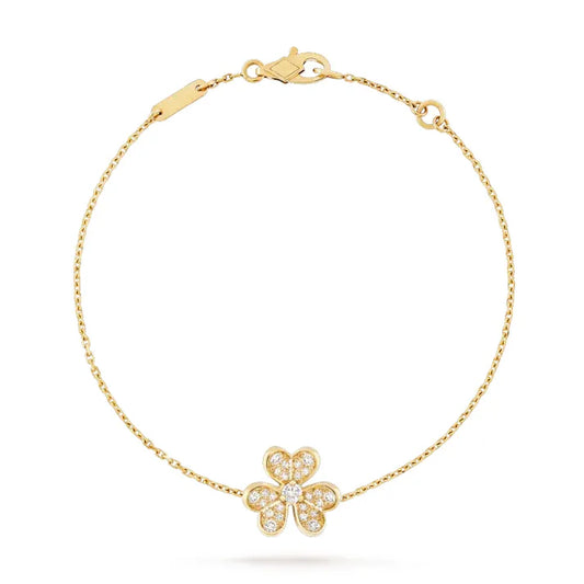 Pomuse FRIVOLE GOLD FLOWER DIAMOND BRACELET