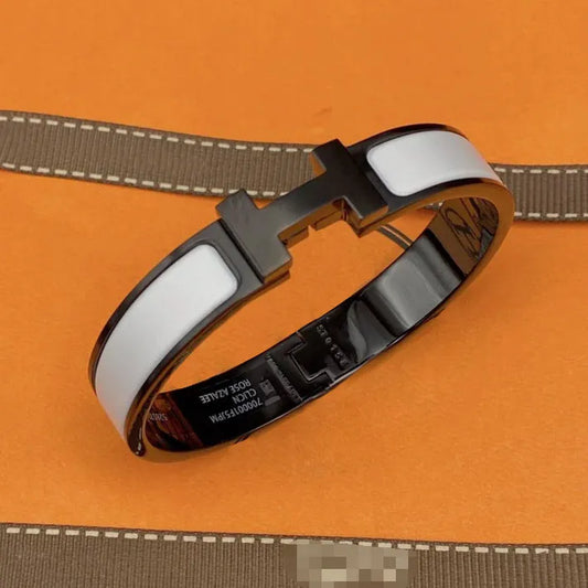 Pomuse H BRACELET 12MM BLACK WHITE CERAMIC