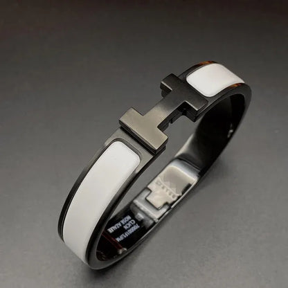 Pomuse H BRACELET 12MM BLACK WHITE CERAMIC