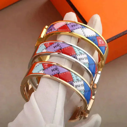 Pomuse H BRACELET DOTTED BORDER 12MM