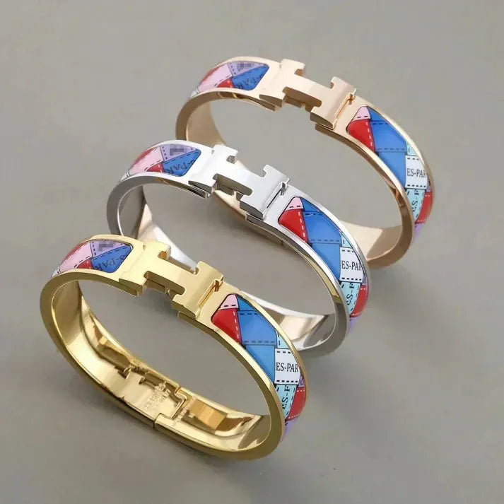 Pomuse H BRACELET DOTTED BORDER 12MM