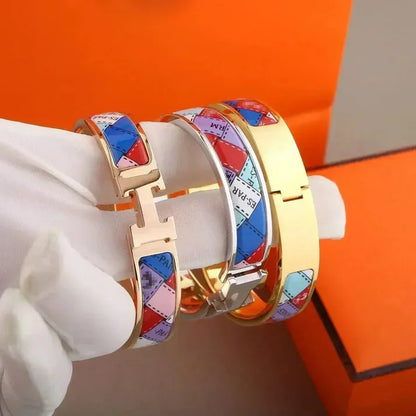 Pomuse H BRACELET DOTTED BORDER 12MM