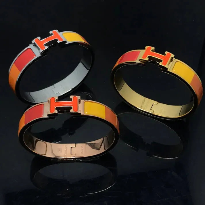 Pomuse H BRACELET ORANGE RAINBOW CERAMIC