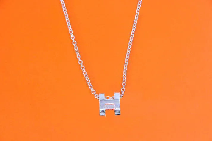 Pomuse H NECKLACE H LETTER OVAL SERIES