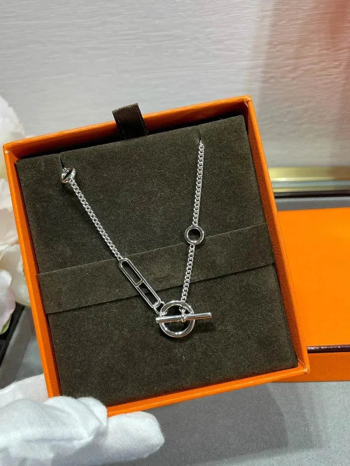 Pomuse H STERLING CHAINE D'ANCRE HEART