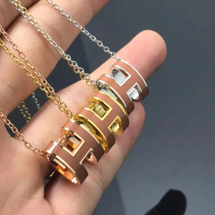 Pomuse H NECKLACE BROWN