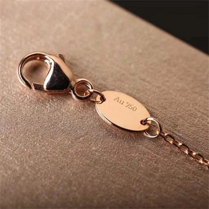 Pomuse Hollow Design Four-Leaf Clover Flower Shape Ring