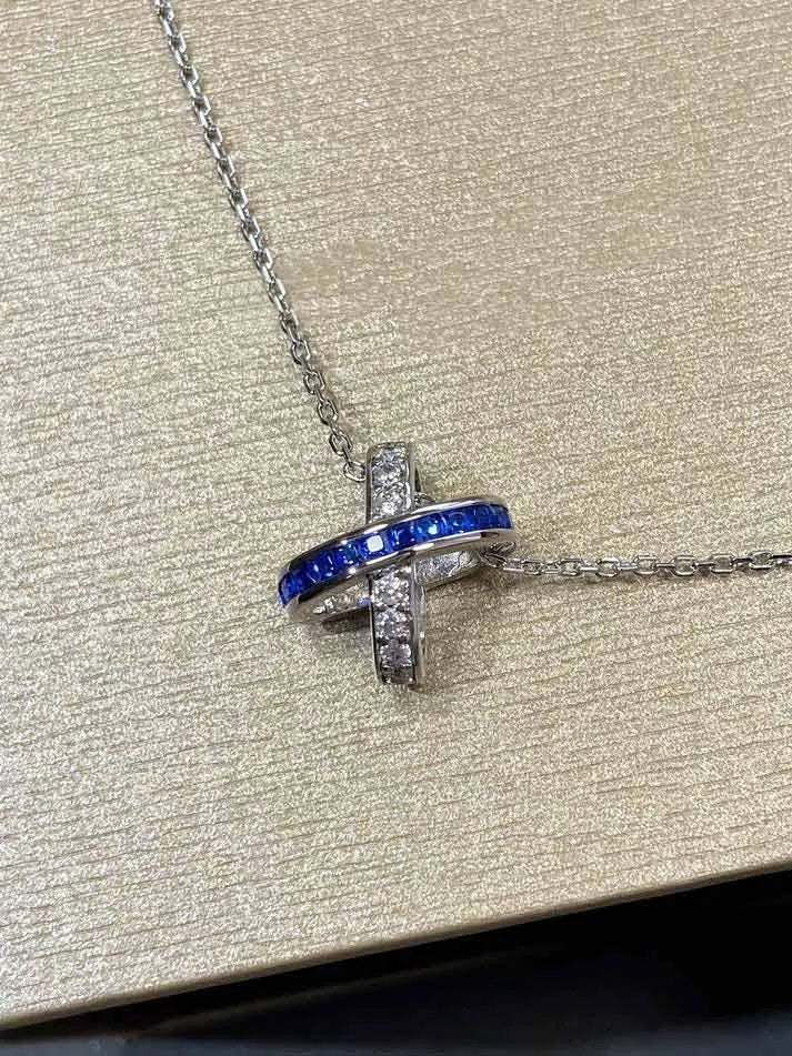 Pomuse LIENS DIAMOND SILVER NECKLACE
