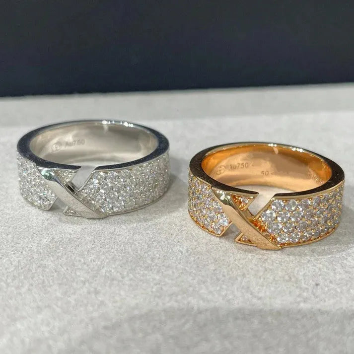 Pomuse LIENS EVIDENCE  DIAMOND PAVED RING