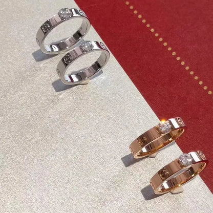 Pomuse LOVE RING 3.6MM 1 BIG DIAMOND