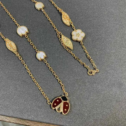 Pomuse LUCKY SPRING 15 MOTIFS GOLD NECKLACE