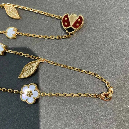 Pomuse LUCKY SPRING 15 MOTIFS GOLD NECKLACE
