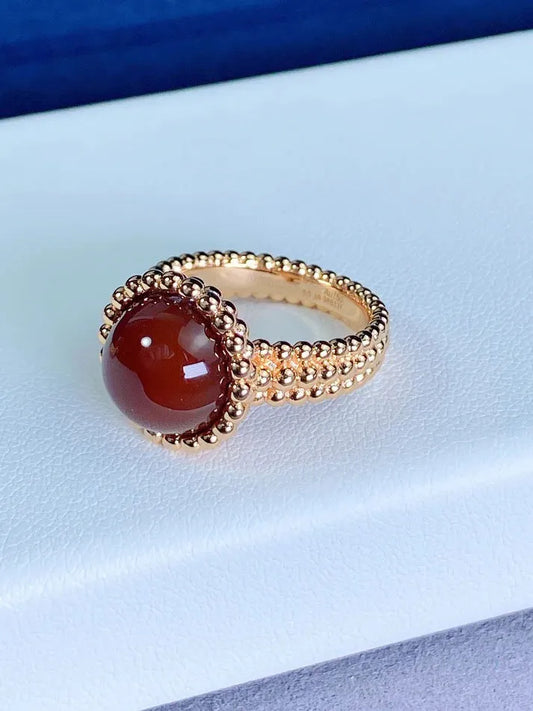 Pomuse PERLEE COULEURS ROSE GOLD RING