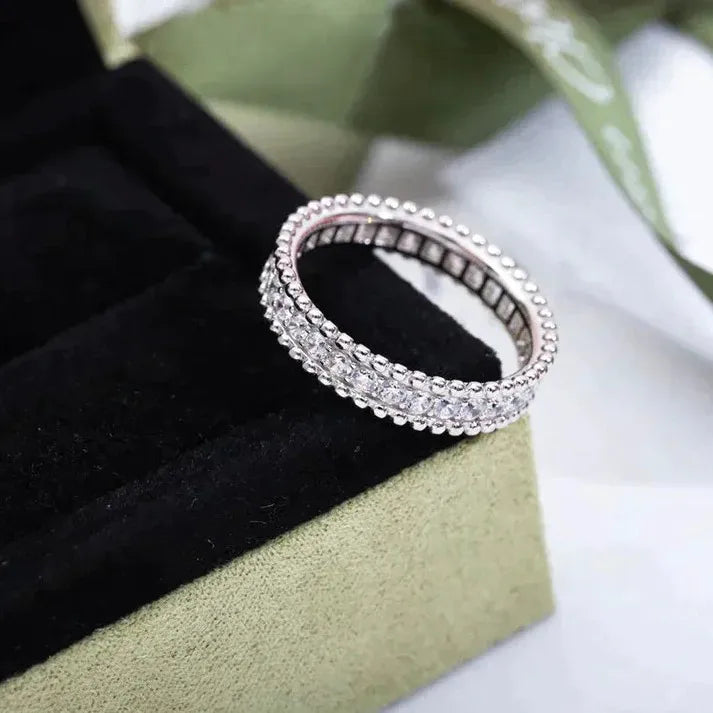 Pomuse PERLEE DIAMOND SILVER RING