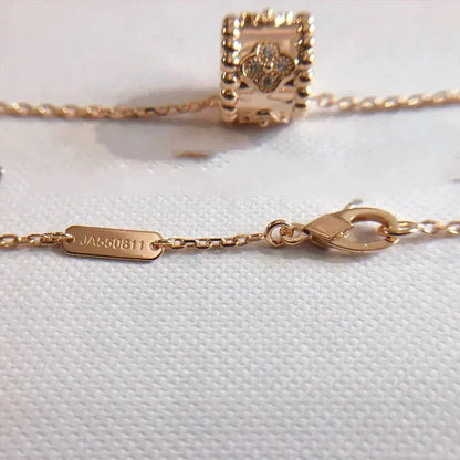 Pomuse PERLEE PEDANT NECKLACE GOLD / ROSE GOLD