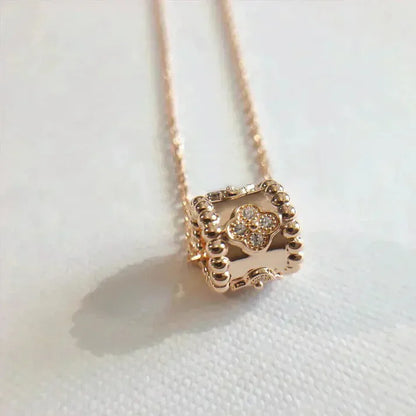 Pomuse PERLEE PEDANT NECKLACE GOLD / ROSE GOLD