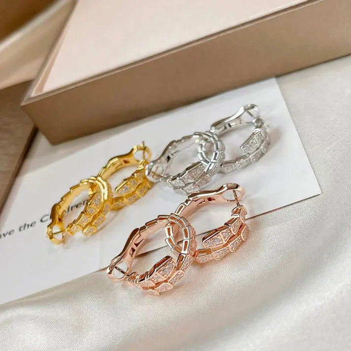 Pomuse SERPENTI EARRINGS DIAMOND