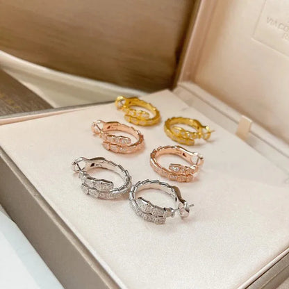 Pomuse SERPENTI EARRINGS DIAMOND