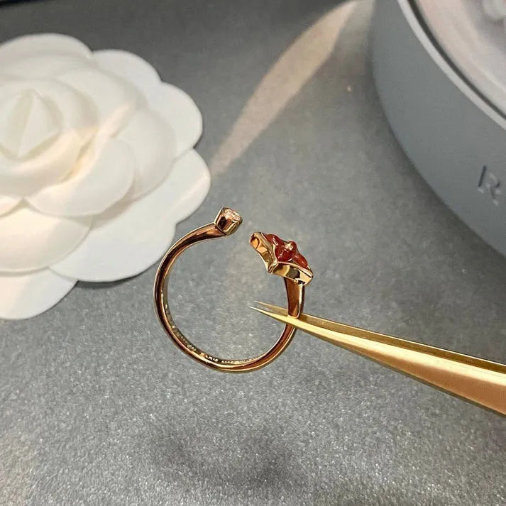 Pomuse STAR 1 DIAMOND OPEN RING