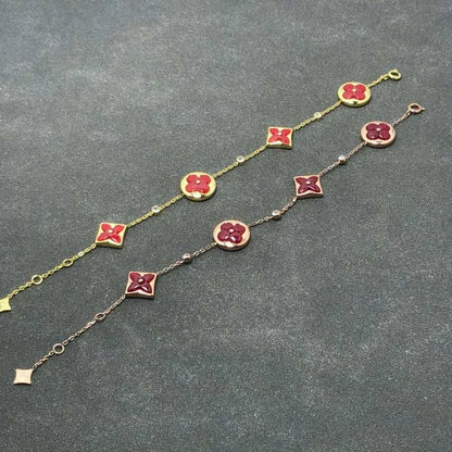 Pomuse STAR AND SUN CARNELIAN 4 MOTIFS 3 DIAMONDS