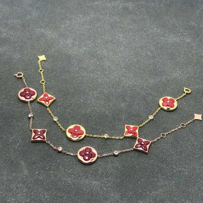Pomuse STAR AND SUN CARNELIAN 4 MOTIFS 3 DIAMONDS