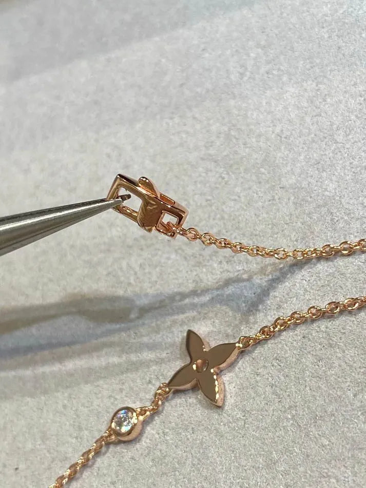 Pomuse STAR DIAMOND PINK GOLD BRACELET