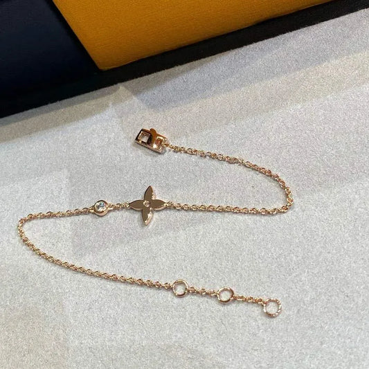 Pomuse STAR DIAMOND PINK GOLD BRACELET