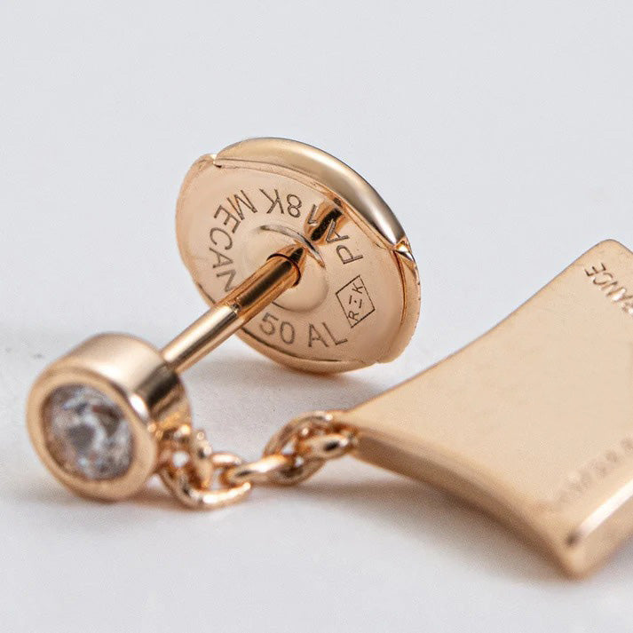 Pomuse STAR DIAMONDS EARRINGS GOLD