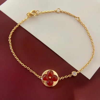 Pomuse SUN PEDANT CARNELIAN BRACELET