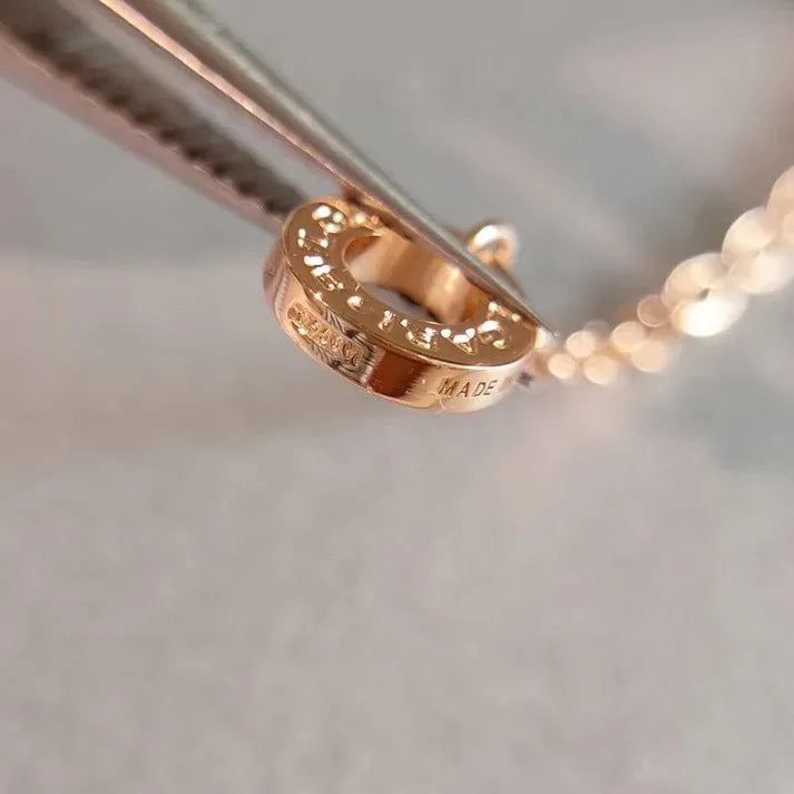 Pomuse ZERO 1 NECKLACE PINK GOLD
