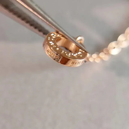 Pomuse ZERO 1 NECKLACE PINK GOLD