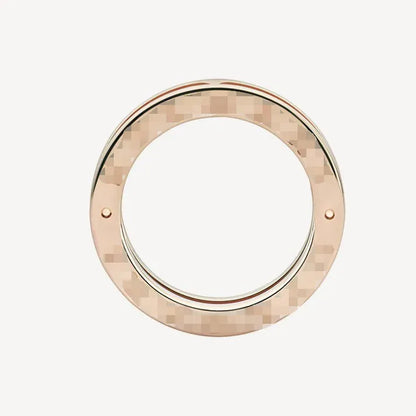 Pomuse ZERO 1 ONE-BAND PAVED DIAMONDS ON THE SPIRAL RING