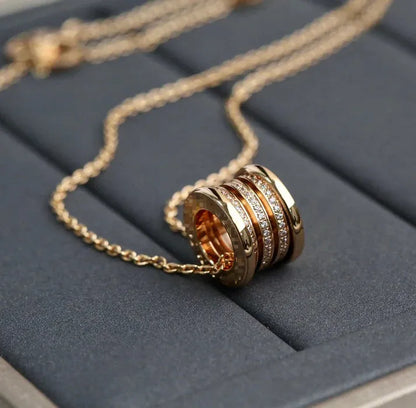 Pomuse ZERO 1 PINK GOLD DIAMOND NECKLACE