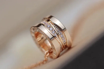 Pomuse ZERO 1 PINK GOLD DIAMOND NECKLACE
