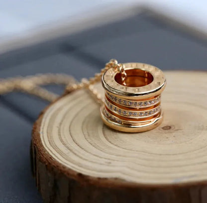 Pomuse ZERO 1 PINK GOLD DIAMOND NECKLACE