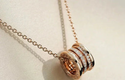 Pomuse ZERO 1 PINK GOLD DIAMOND NECKLACE