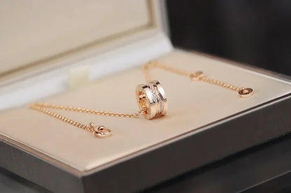 Pomuse ZERO 1 PINK GOLD DIAMOND NECKLACE