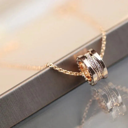 Pomuse ZERO 1 PINK GOLD DIAMOND NECKLACE