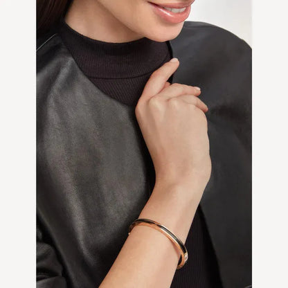 Pomuse ZERO 1 PINK GOLD WITH BLACK CERAMIC BRACELET
