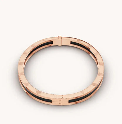 Pomuse ZERO 1 PINK GOLD WITH BLACK CERAMIC BRACELET